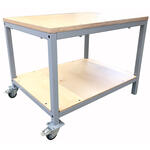 Drucktisch 100x75cm, H�he 75cm mit Rollen