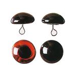B�renaugen, Glas mit �se, 10mm, 2 St�ck, schwarz