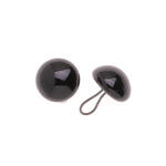 NEU B�renaugen, Glas mit �se, 14 mm, 2 St�ck, schwarz