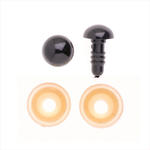 Kunststoff-Augen f�r Teddies, schwarz, 8mm, 2 Stk