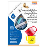 NEU Glorex Wasserschiebefolie f�r Laserdrucker / Kopierer, 3 Blatt DIN A4