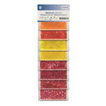 NEU Rocailles/Stifte Perlen-Mix, 40 g, Orange/Gelb/Rot-T�ne