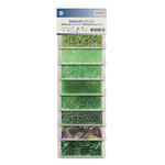 NEU Rocailles/Stifte Perlen-Mix, 40 g, Gr�nt�ne in 8 Farben