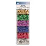 NEU Pailletten-Mix, 6 mm, 30 g bunt gl�nzend in 6 Farben
