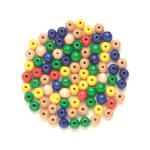 NEU Holzperlen, 4 mm, 155 St�ck - Verschiedene Farben & Sortierungen