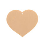 Glorex Holzherz mit Loch, 5x4cm, 6 St�ck