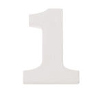 MDF Zahlen wei� 5,5x0,9cm, verschiedene Ausf�hrungen