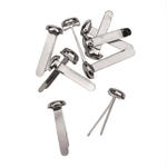 Glorex Musterbeutelklammern, silber, 50 St�ck