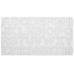 NEU Qualit�ts-Gie�form aus Silikon / Silikongie�form Buchstaben & Zahlen, 36-teilig