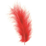 Create It Easy Marabu-Feder ca.15cm, 15 Stk., 2g, rot
