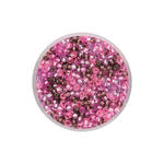 Create it Easy Rocaille-Mix 2,6 mm, 17g, Silbereinzug rosa-violett
