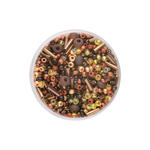 Create it Easy Rocailles + Stifte Mix 6 mm, 17g, dunkelbraun