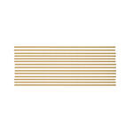 NEU Verzierwachsstreifen halbrund, 14 St�ck, 200 x 2 mm, gold