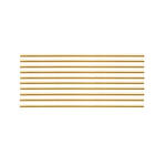 NEU Verzierwachsstreifen halbrund, 10 St�ck, 200 x 3 mm, gold