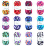 Filzwolle zum Strickfilzen, 50g, 50m, Color - Verschiedene Farbmixe