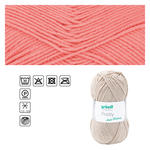 SALE Strickgarn Pretty, 100% Polyacryl, Oeko-Tex Standard, 100g, 166m, Farbe 03, Korall