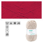 SALE Strickgarn Pretty, 100% Polyacryl, Oeko-Tex Standard, 100g, 166m, Farbe 12, Rot