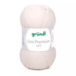 Strickgarn Lisa, 100% Polyacryl, Oeko-Tex Standard, 50g, 150m, Farbe 02, Creme