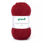 Strickgarn Lisa, 100% Polyacryl, Oeko-Tex Standard, 50g, 150m, Farbe 13, Bordeaux