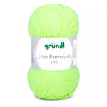 Strickgarn Lisa, 100% Polyacryl, Oeko-Tex Standard, 50g, 150m, Farbe 27, Neongelb