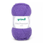 Strickgarn Lisa, 100% Polyacryl, Oeko-Tex Standard, 50g, 150m, Farbe 43, Lila