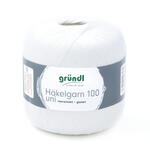 H�kelgarn 100, 100g, 566m, Farbe 101, Wei�