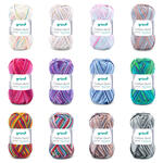 Cotton Quick print, 100% Baumwolle, Oeko-Tex-Standard, 50g, 125m - Verschiedene Farben