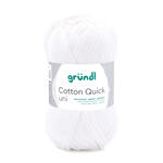 Cotton Quick uni, 100% Baumwolle, Oeko-Tex-Standard, 50g, 125m, Farbe 01, Wei�