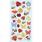 NEU SOFTY 3-D Sticker / Aufkleber, Lustige Marienk�fer / Biene / Schmetterling, 1 Bogen