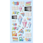 NEU SOFTY 3-D Sticker / Aufkleber, Schule / Einschulung II, 1 Bogen