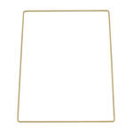 SALE Metall-Rechteck Gold-Farbig - Verschiedene Gr��en