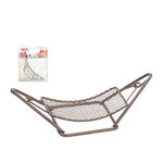 Hobbyfun Miniatur- H�ngematte, ca.12cm, braun