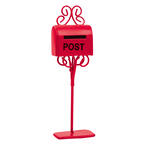 NEU Miniatur-Mail-Box / Briefkasten, Gr��e ca. 11 cm, rot