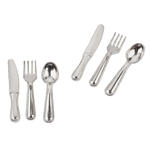 NEU Miniatur-Besteck 12-teilig, Gr��e ca. 2 cm, silberfarbig