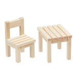 NEU Miniatur-Stuhl-Tisch-Set, Gr��e 3 x 3 x 5,5 cm