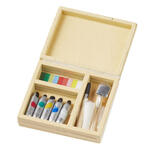 NEU Miniatur Farbkasten / Malkoffer f�r Wichtel / Geldgeschenke, ca. 3,5 x 3 cm