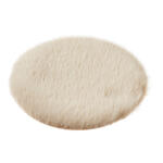 NEU Miniatur Teppich rund, beige, f�r Wichtel / Geldgeschenke, ca. 12 cm