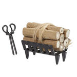 Miniatur Kamin-Set f�r Wichtel / Geldgeschenke, 3-teilig, ca. 1,7 - 3 cm