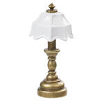 Miniatur Tischlampe f�r Wichtel / Geldgeschenke, messing, ca. 2 x 4,3 cm