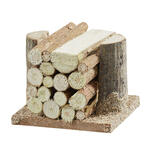 Miniatur Holzsto� / Feuerholz f�r Wichtel / Geldgeschenke, ca. 4 cm