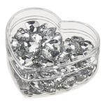NEU Streu-Deko Diamantoptik, Herz Gr��e 10 mm, Box mit 120 St�ck