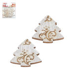 SALE Hobbyfun Tannenbaum vintage 3,8cm, grau, 6 St.