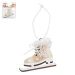 SALE Hobbyfun Mini-Schlittschuh verziert, 4 cm