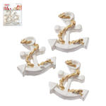 Hobbyfun Mini Anker, ca. 2,8cm, 3 Stk. wei�