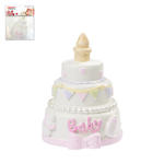 SALE Hobbyfun Mini Baby-Girl Torte, Rosa, ca. 4,5 cm