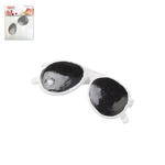 Hobbyfun Miniatur Sonnenbrille, ca. 3cm, wei�