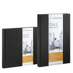 SALE Skizzenbuch D&S, schwarz, 140g/m� - Verschiedene Formate