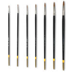 SALE K�nstlerpinsel f�r Acryl- / �lmalerei, Premium-Synthetikhaar, rund, langer Stiel - Verschiedene Gr��en