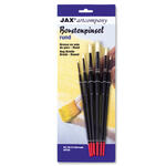 NEU K�nstler-Pinselset f�r Acryl- / �lmalerei, Borste, rund, lange Stiele, 6er Set