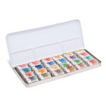 NEU White Nights Aquarellkasten Metall 24 ganze N�pfe